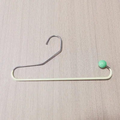 Wholesale Custom Z Shaped PVC Clothes Hanger Metal Open End Coat Pants Hangers