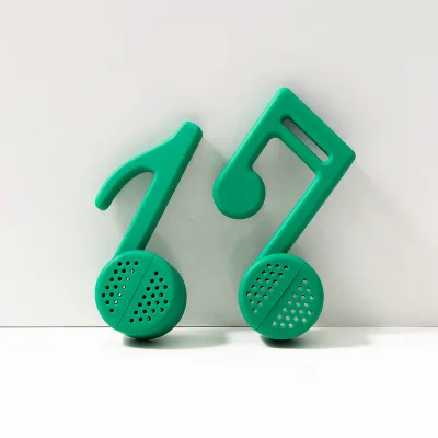 Bambus Fun Musical Note Silicone Tea Filter Strainer With Fine Mesh for Kitchen and Office Tea Time