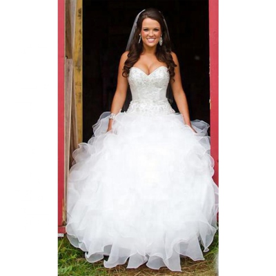 Indian Ballroom Women Bridal Wear Princess Bridal Gowns Wedding Dresses
