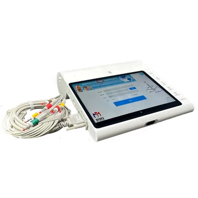 DMS Digital All in One ECG Machine Portable Touch Screen ECG with 8 Functions ECG Machine 12 Channel with Interpretation