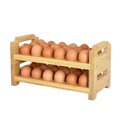 Factory Supplier Egg Tray Storage Stackable Design Chicken Deviled Egg Organizer Egg Holder for Countertop Kitchen