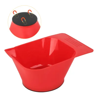 Professional Salon Hairdressing Supplies Magnetic Coloring Dyeing Perming Hair Wholesale Bottom Anti-slip Magnetic Dye Bowl