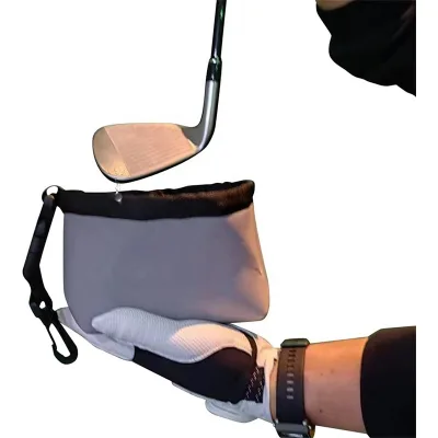 Golf Club and Golf Ball Cleaning Bag Cleans Club Grooves
