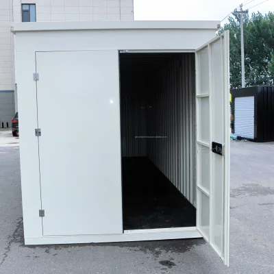 20ft Flat Pack Self Galvanized Steel Weather Proof Heavy Duty Swing Side Doors Storage Container for Outdoor Warehouse Storage