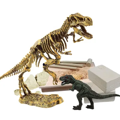 Wholesale Plastic Kids Archaeology Educational Fossils Dinosaur Toys Science Dinosaur fossil Digging Dig Kit Mold for Kid Sale