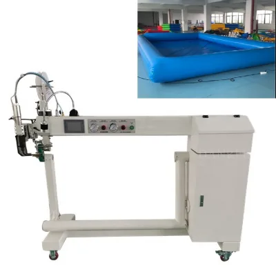 Danrel High Speed Continuous Hot Wedge Seam Sealer Hot Air Welding Machine for Vinyl Pvc Coated Fabrics