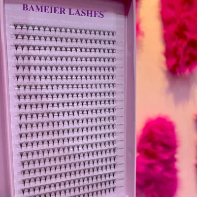 Factory Price 3d Premade 0.10 Short Stem Pre Made Lashes Fans 0.05 0.07c Fan Eyelash Extension