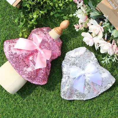 Wholesale NEW 2022 Sequin Evening Pet Dog Dress
