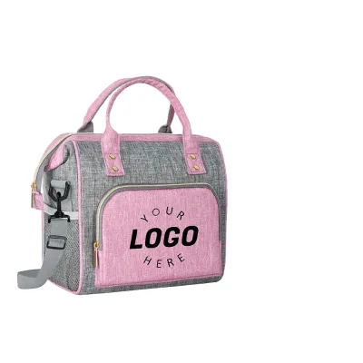 Custom Insulated Lunch Bag for Women Leakproof Large Lunch Box Reusable Lunch Cooler Bag Adjustable Zipper Portable Durable