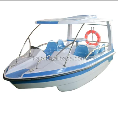 Hot Sale Modern Fiberglass Electric Water Pedal Fishing Paddle Boat for Sale