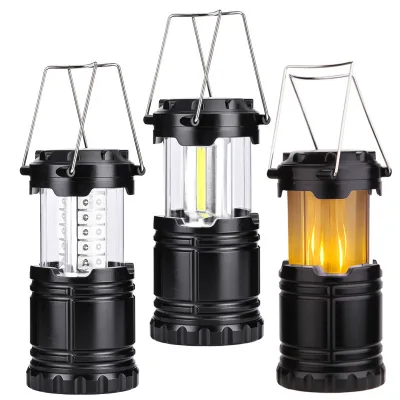 30LED COB Portable Camp Tent Lamp for Night Fishing White Telescopic Camping Lantern Hanging Feature for Garden Landscape