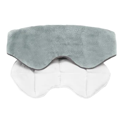 Heated Weighted Eye Mask Glass Bead Filled Massage Weighted Eye Mask Adjustable Cold Compress Sleep Eye Mask