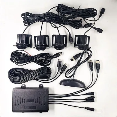 Car Radar Sensor 24V Truck Parking Reversing Waterproof Front Crescent Buzzer Intelligent Cross-Border Hot-Selling OEM 1 Year