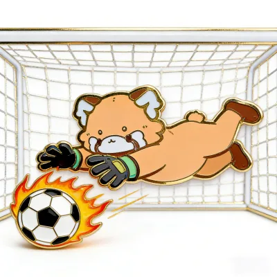 Wholesale 25mm Brooch Pin Hat Pin Football Team Logo Die Cut Bronze Sports Pin Antique Iron Enamel Clothes Metal Pin