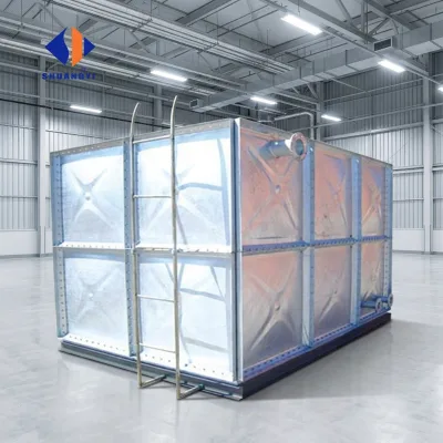 Hot Dipped Galvanized Bolt Connection Modular Panel Water Tank Custom 1-1000 Cubic Meter Tank for Fire Domestic Industrial Water
