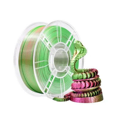 China Two-Color 3D Printer Consumables 3D Printing PLA Filament Matte Finish 1kg Net Weight