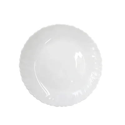 Opal Glass Dinnerware Mirrored Tableware Gold Glass Dinner Plate Serving Fruit Basket Opal Glass Clear Charger Dish