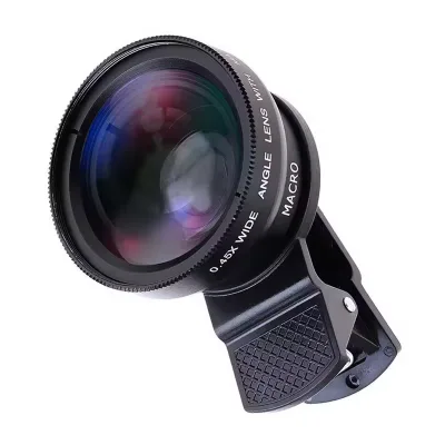 Universal 37mm HD Smartphone Camera Lens 0.45X Wide Angle Wide Angle Macro Mobile Lens Phone Camera Lens