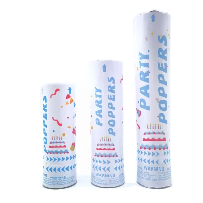Factory Supply Confetti Cannon Degradable Flameproof  Paper Colorful Party Popper Shooter for Festival Christmas Celebration