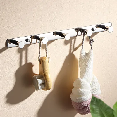 Bathroom Rows hooks towel hat hook door hanger wall mounted clothes coat hook