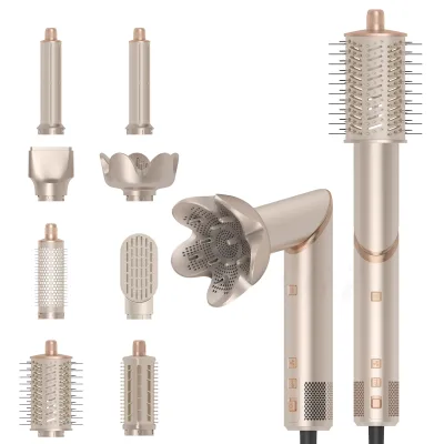 1400W High-Speed BLDC Motor Folding Hair Styler Set Multi-Function Hot Air Brush French Instructions Hair Dryer for Protection