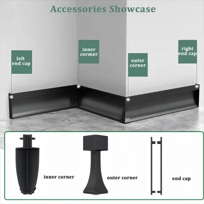 2024 New Product 8Mm Polished White Aluminum Stair Nosing Metal Tile Trim Square Aluminum Edge Trim