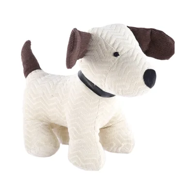 Wholesale Custom Dog Shape Stuffed Sand Heavy Dog Animal Fabric Door Stopper Home Decoration