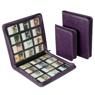 High Grade Classic 12 Pocket Trading Card Binder PU Cover for MTG Football Cards