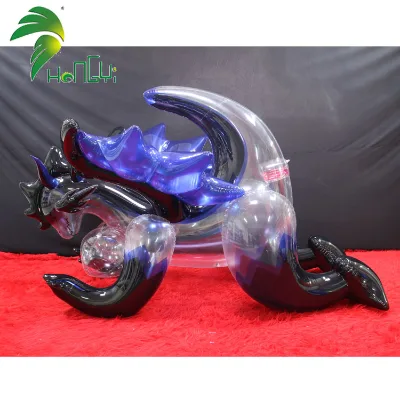 Transparent PVC Material Inflatable Dragon Toy, Dragon Inflation Animation Giant Dragon