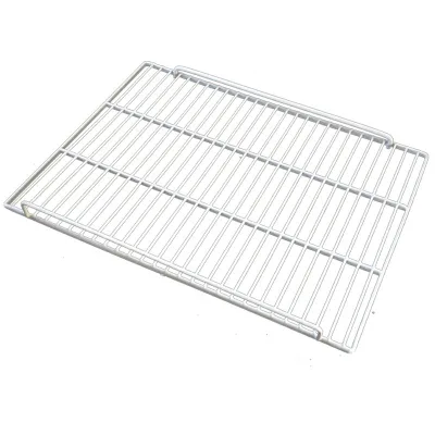 RETEKOOL White PE Coated OEM Refrigerator Wire Shelf Refrigerator Spare Parts Metal Wire Grid Rack for Freezer and Cold Storage