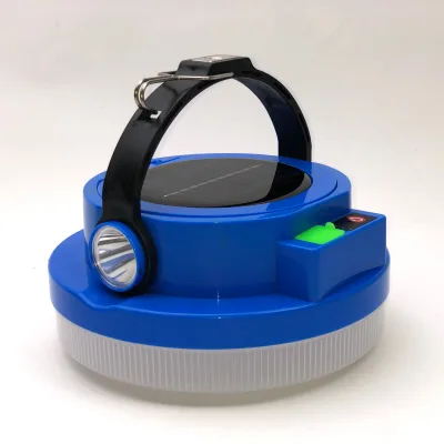 New Design Solar Camping Light with Five Speed Mode RGB Warning Flashlight Type-c Charging Replaceable Battery Emergency Lamp