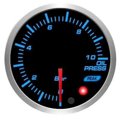 52mm BF 0-100 PSI 10 Color Car Oil Pressure Gauge