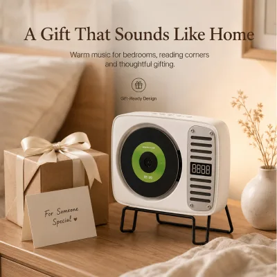 Rechargeable Vintage Style CD Player for Gift Shops, Online Stores and Distributors