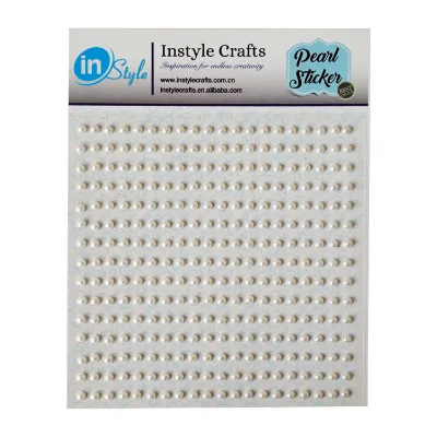 High Adhesive Pearl STickers Make up Decorations Self Adhesive Crystal Stickers Pearl Sticker for Crafts
