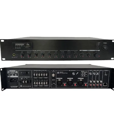 Black Portable Hybrid Speakers and Professional Rechargeable Mixer Amplifiers for Professional Karaoke