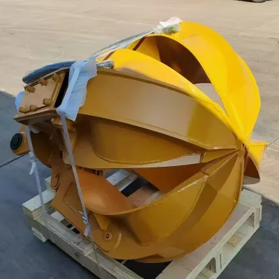 Original 19-28 Ton Excavator Hydraulic Grab Bucket with 4 Petal Hot Sale Accessory Featuring Core Motor and Engine Components
