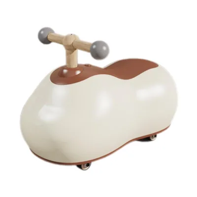 New Hot Sale Peanut Style Kids Baby Swing Car Children Toy 4-Wheel Scooter Outdoor Safety 30kg Capacity Unisex for 2-4 Years