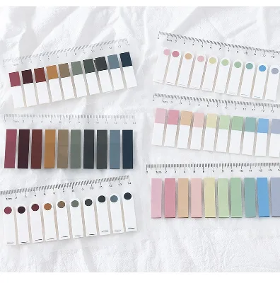 Wholesale Colors Sticky Index Tabs Writable Morandi Sticky Tabs  Repositionable File Tabs Flags for Pages or Book Markers