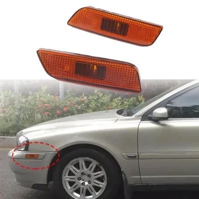 For Volvo S80 1999-2006 Front Bumper Side Marker Reflector Lights 9188263 9188264 High Quality Parts