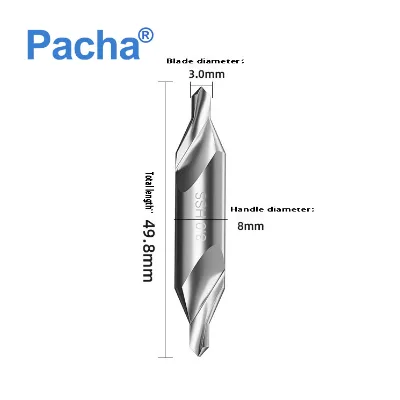 Pacha Tools High Speed Steel Center Drill Hss Combined Center Drill Bits Set Countersink Tools for Lathe Metalworking