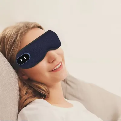 2024 New 3D Breathable Wireless Adjustable Electric Sleeping Eye Warm Mask Memories Foam With White Noise Bluetooths
