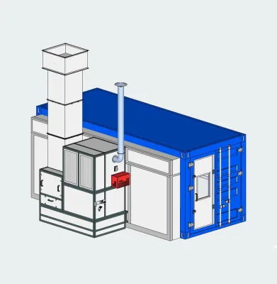 Competitive Price Container Paint Spray Booth for Sale Transformation of Container Garage Equipment Painting Room