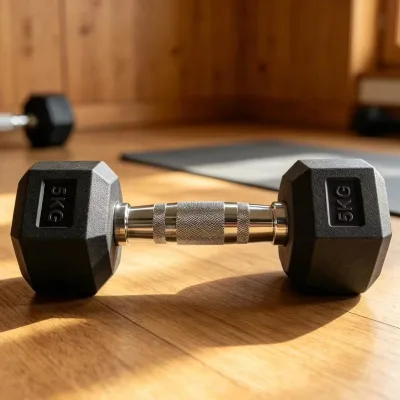 Factory Sales Wholesale Black Rubber Hexagonal Dumbbells Custom Hex Coated Iron Training Equipment for Home Exercise