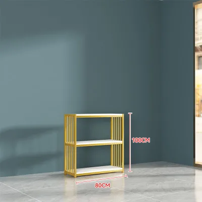 Best Selling Book Display Racks Stainless Steel Bookshelf Living Room Shelves Gold Bookcase