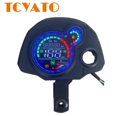 TCYATO Brand New LED-modified Digital Speedometer for Motorcycles, Speedometer Odometer, LCD Display, Motorcycle Accessories.