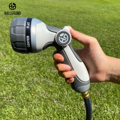 Ultra-Light 7-Pattern Garden Water Gun Variable Spray Patterns Soft Grip Zinc Components 2-Year Warranty ABS TPR for Car Wash