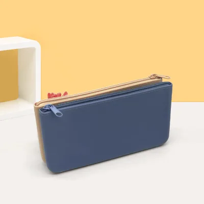 Custom Logo Silicone Cosmetic Makeup Storage Pouch Coin Purse Handheld Brush Bag Waterproof Travel Features