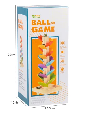 Wooden Leaves Track Ball Ball Tree Toys rainbow Blocks Music Tree Montages Children's Early Education Toys