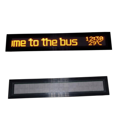 Bus Single Color Led Display for Bus Stations, Route and Next Stop