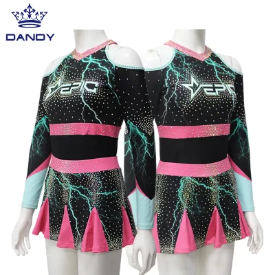 Cheerleading Uniforms Purple and Black Allstar Cheer Uniform Uk